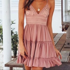 Women’s Pink Floral Dress